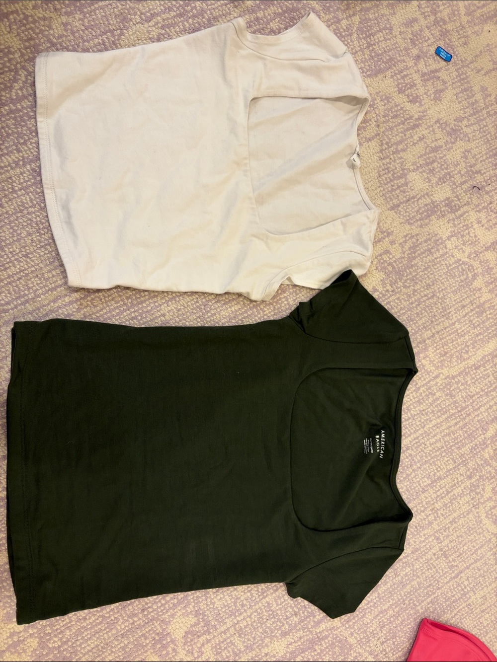 American Eagle Outfitters Short Sleeve Scoop Neck Tee - Black & Cream